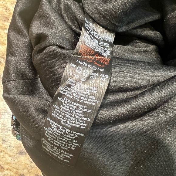 Nasty Gal Premium Star Bandeau Flare Black Sequin Strapless Flare Jumpsuit 10 - Picture 8 of 12